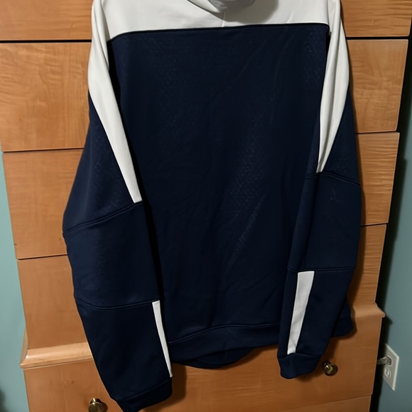 Puma Training Sweatshirt Hoodie Men’s Size XL Navy and Cream - Picture 4 of 5